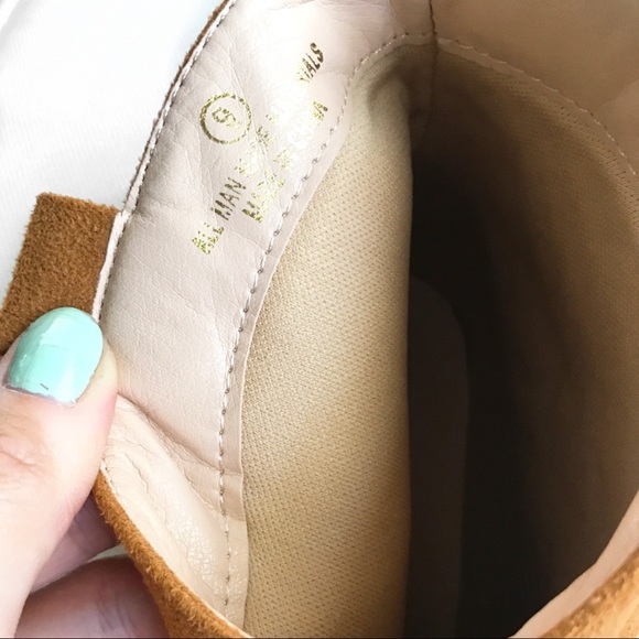 🆕 TAN FAUX SUADE GEMSTONE COWGIRL BOOTIES! - Picture 11 of 12